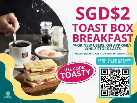Toast Box Singapore｜Optional Singtel SIM card + EZ-link
