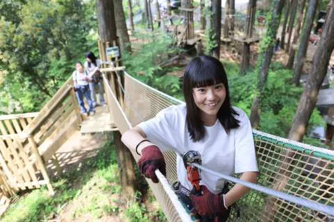 Just an hour from Tokyo! Experience ziplining in a forest with 300-year-old trees! [Forest Adventure Odawara]