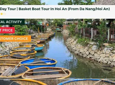 Hoi An Half Day Tour: Basket Boat Tour From Da Nang/Hoi An